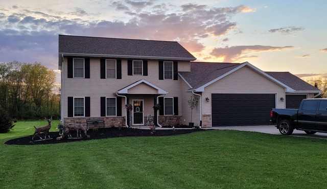 Serene home on Black Otter Creek with 5 acres and amazing sunsets