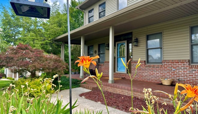 Serene Lake Barkley home, private dock, quiet neighborhood, kayaks, pool table, fire pit!