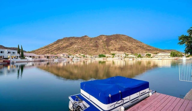 Serene Lakefront Escape with Private Dock, Pool