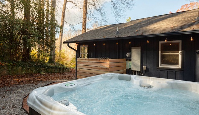 Serene Mountain Cabin with Hot Tub near Asheville