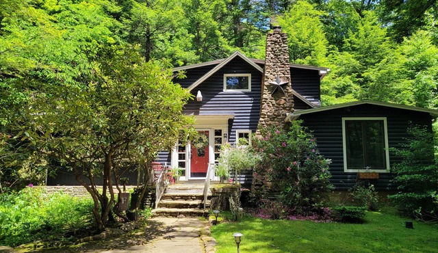 Serene Mountain Cottage on banks of McCullen Run Stream