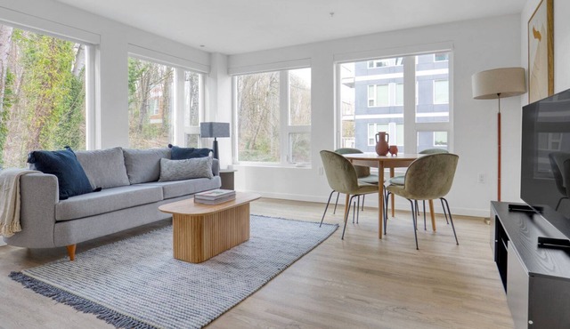 Serene Mt Baker 2BR w/ Gym, Rooftop & W/D, near light rail, by Blueground