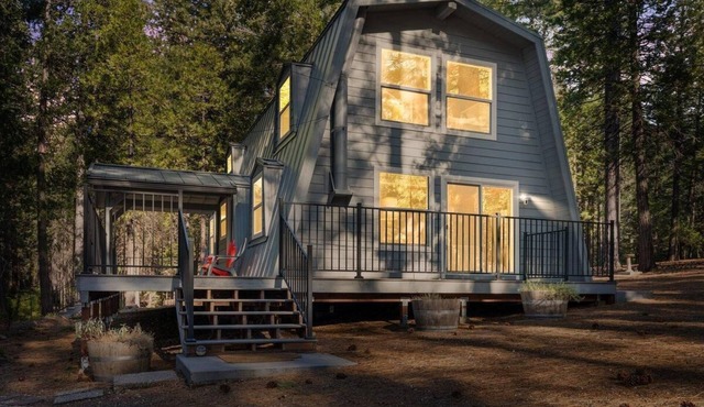 Serene pine forest basecamp in marvelous Nevada City with WiFi, AC