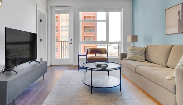 Serene Uptown 1BR w/ W/D, Gym & Pool, walk to RiNo bars, by Blueground