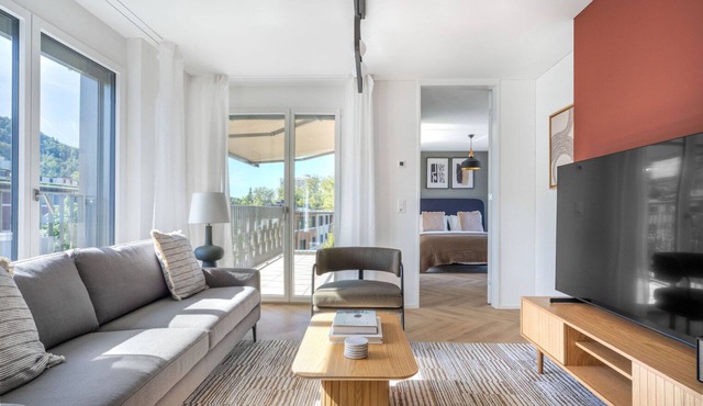Serene Wiedikon 1BR w/Storage & W/D, nr Transport, by Blueground