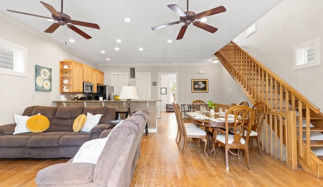 Serenity by the Sea! 4BR Retreat, Sleeps 12, Walk to Beach & Community Pool