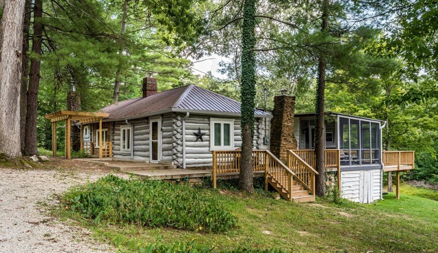 Serenity Cabin | 3 Ponds, Hot Tub & 20 Private Acres 3BR, 2BA