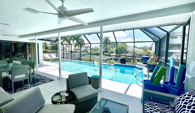 Serenity on the Sea-Luxurious water front sunny south facing home w/heated pool!