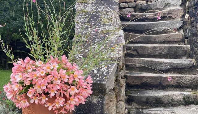 Set of 3 stone houses with heated pool for 12persons