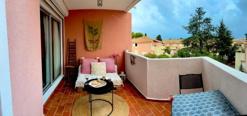 SETE, Studio Cabine,proche mer , Clim, Wifi, parking privé