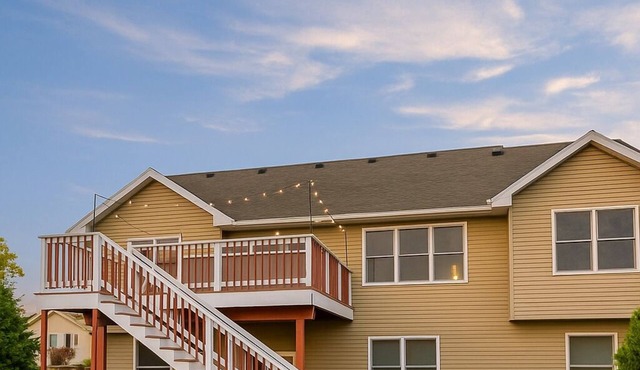 Seven minute drive to the beach with great outdoor spaces for your whole family!