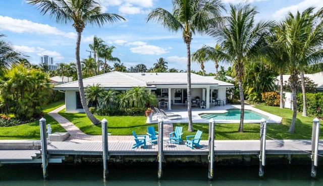 Seven Palms Waterfront- Private Dock, Heated Pool & Lanai -Walk to beach! by Maven Vacation Rentals