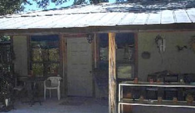 Shamrock Cottage Overlooks Bumble Bee Creek in Texas Hill Country.