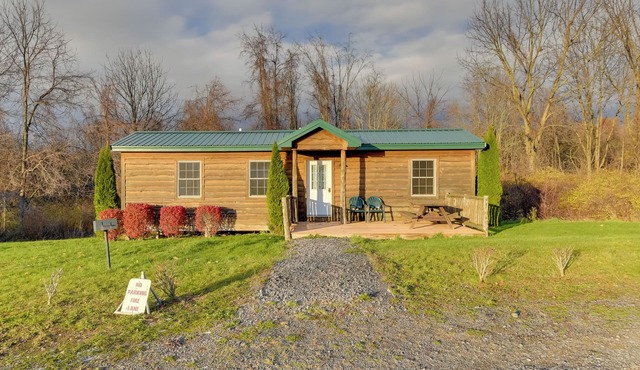 Shared Dock Access at Lakeside Sodus Bay Cabin 1!