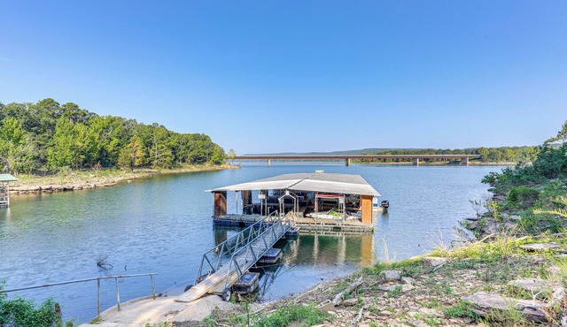 Shared Dock & Yard: Greers Ferry Lake Home!