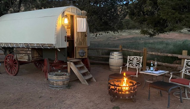 Shepherds Camp Wagon Near Capitol Reef National Park