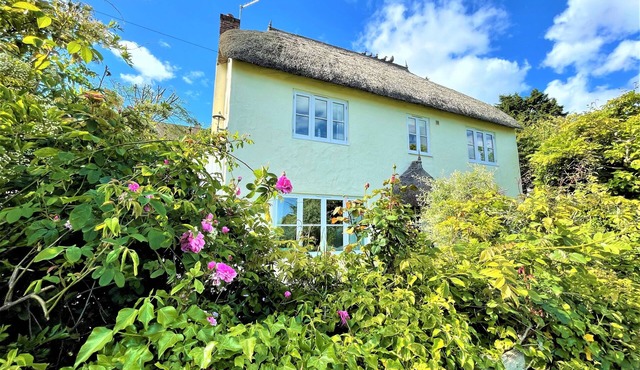 Shepherds Patch Is A Large Thatched Cottage In Thurlestone with a parking space.