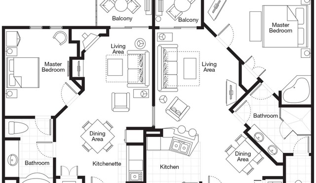 Sheraton 2-bedroom, 2 Bath, 2 living rooms with WiFi, AC in Avon Vail Valley
