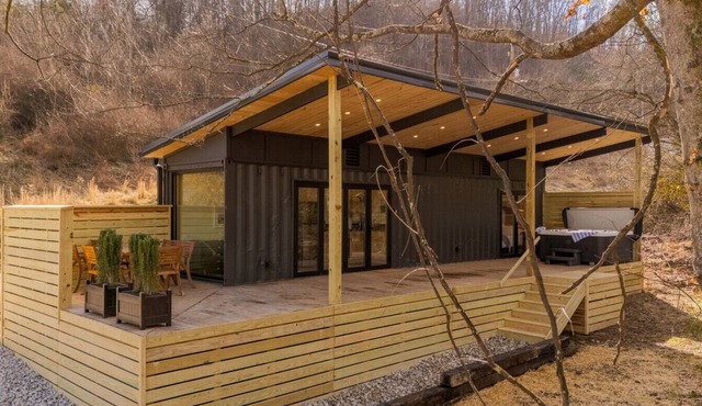 Shipping Container at Double Nickel Farm