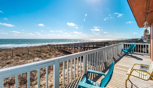 Shoo Fly | Oceanfront Porch + Steps to the Beach!