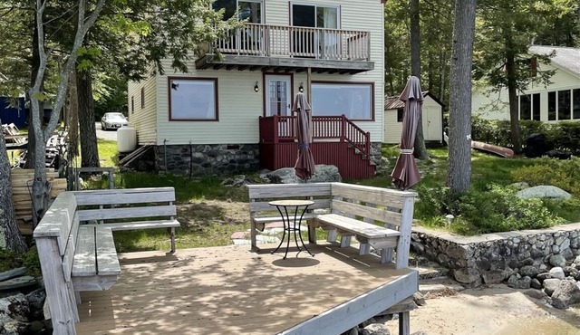 Shorefront on Sebago Lake. Private Sandy Beach