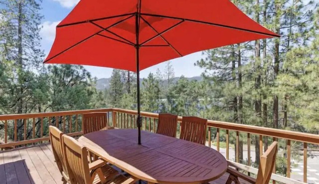 Shoreline cabin with lake views & boat slip