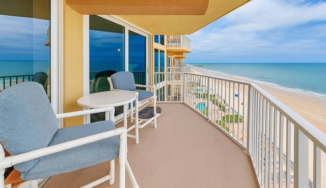 Shores Club 703 | Pet-Friendly Oceanfront Condo with Balcony, Beach + Pool Acces