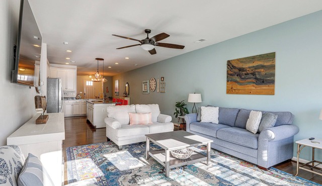 Shuttle to Beach, Relax on Patio! Millville Escape