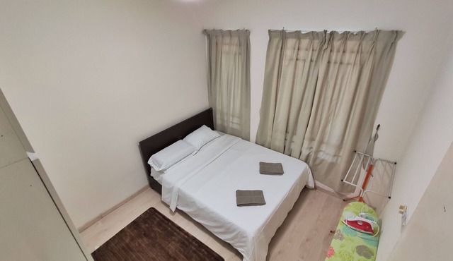 Simple house in the city