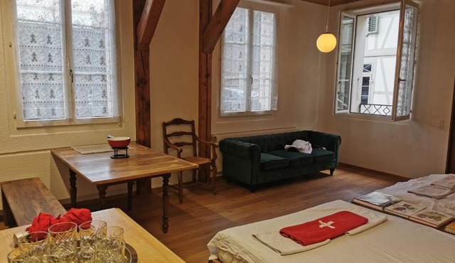 Simple Studio 36m2 in the Center of Burgdorf private Parking SMALL BATHROOM