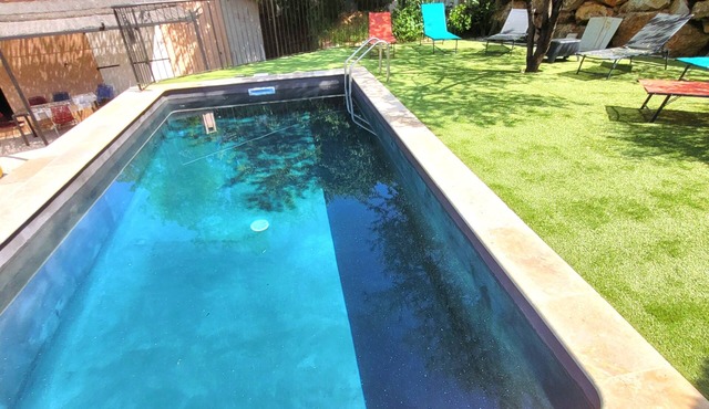 single-storey villa with private south-facing pool