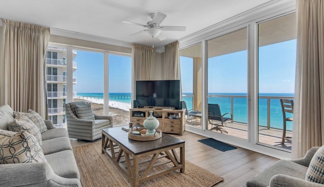 Sit Back and Relax | 🌊 3BR Condo with Gulf Views, Resort Pool, and Balcony