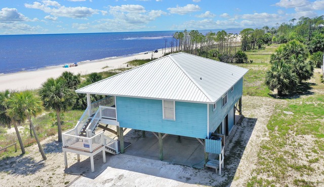 Sit Gulf Front On The Screen Porch At Indian Pass, Single Level Home
