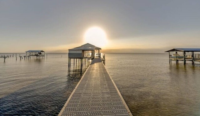 Sittin on the dock of the Bay... 10 minutes from Dauphin Island.