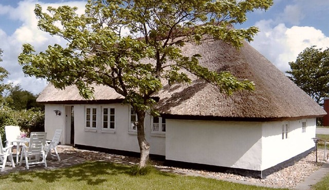 Skarum, Mors. Beautiful thatchroofed holiday cottage located near the Limfjord