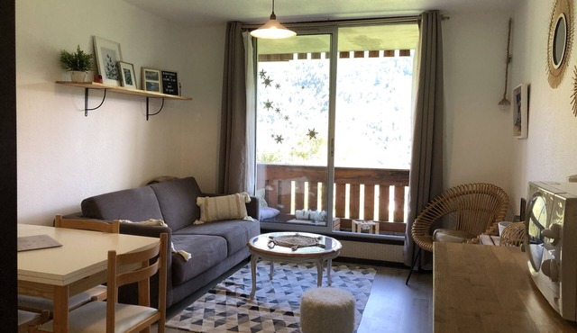 Ski apartment near slopes, beautiful mountain view