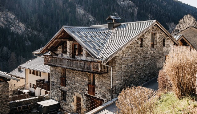 Ski chalet with mountain view. Shuttle stop at 15mtr, 8min from slopes – PAX 14