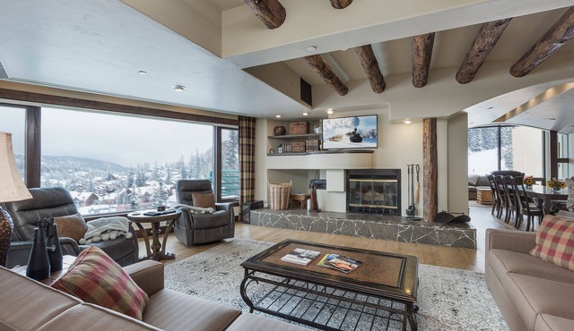 Ski in/Out 7th Floor Penthouse at Purg - Huge Deck w/Mountain/Slope Views/AC