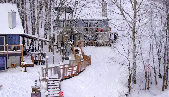 Ski-in ski-out 1 Bdrm Chalet w sauna on slopes & lake - sleeps 2