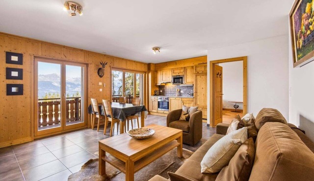 SKI IN/SKI OUT Beautiful on Piste 1 Bedroom apartment in Veysonnaz, Switzerland