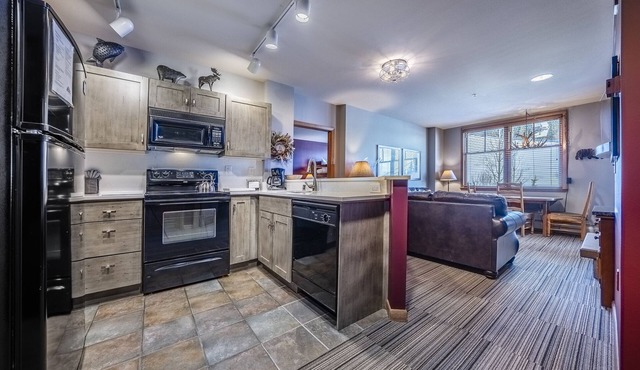 Ski in/Ski out condo w/great views. Overlooking the slopes. Access to hot tub