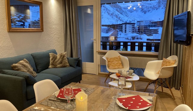 ski in/ski out cosy apartment, nice view, WIFI