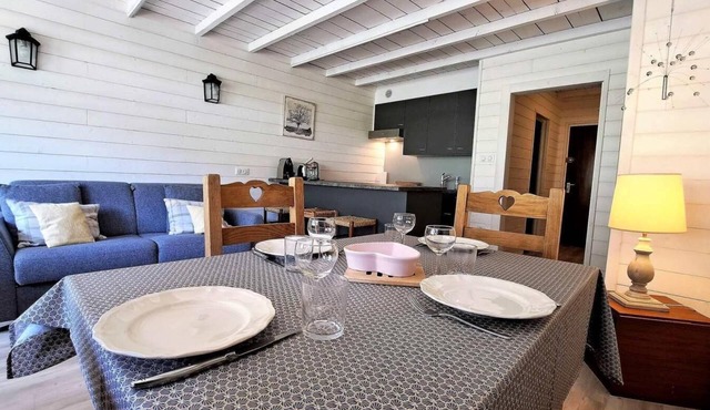 Ski-in/ski-out & foot of the slopes, Ground floor, terrace, tv, ski locker, 60m², Pra Loup
