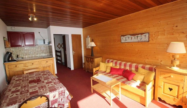 Ski-in/ski-out & foot of the slopes, 2nd floor, view mountain, balcony, tv, ski locker, 55m²