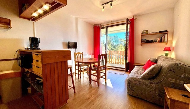 Ski-in/ski-out studio with sunny balcony - Pets allowed, parking included