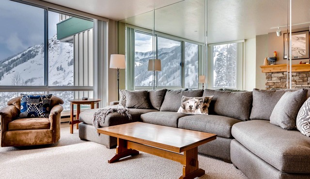 Ski in/Ski Out to Snowbird Ski Area in Spacious Condominium with Two Fireplaces