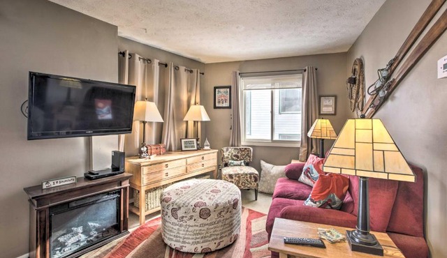 Ski-In Ski-Out Condo with Balcony and Slope Views!