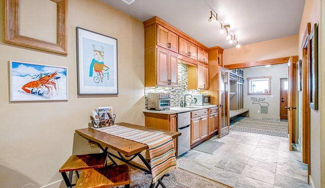 Ski-in/ski-out studio with air hockey table, foosball table, & free WiFi