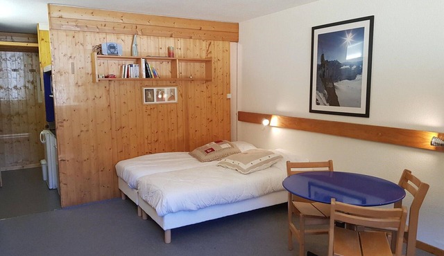 Ski-in studio at Arc 1600 with Wifi and pets allowed