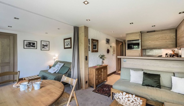 Ski-in studio in Megève, pets allowed